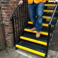 GRP Stair Tread Covers Application