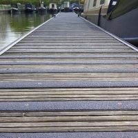 grp decking strips application