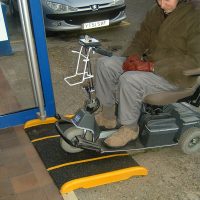 standard fibreglass disabled ramp application
