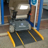 standard fibreglass disabled ramp application